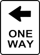 One way - Sentido unico ou obrigatorio